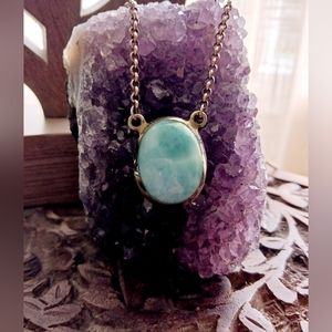 Larimar on 925 Sterling 20" Chain, NWOT